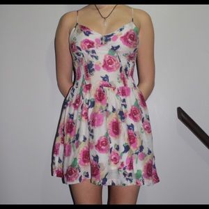 Short floral summer dress